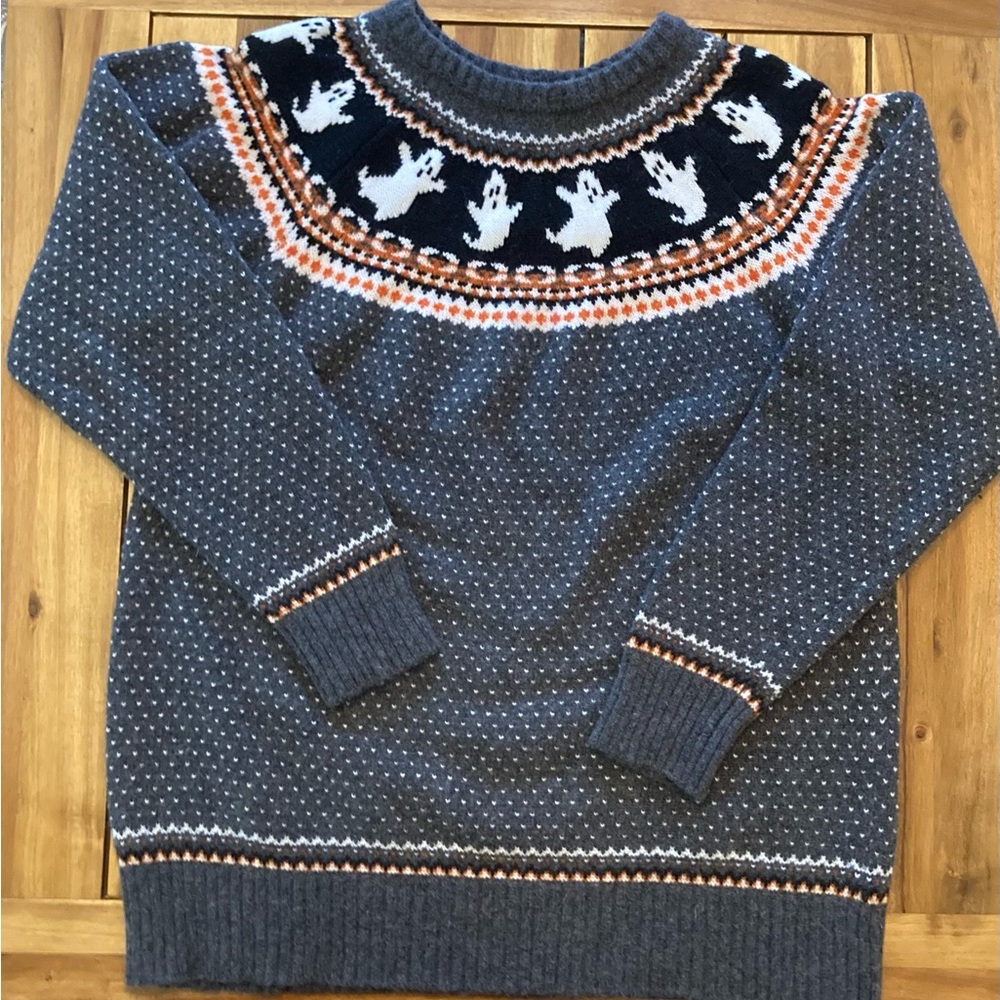 Kiel James Patrick Spooky Ghost Crewneck Sweater, XXL, Halloween - Picture 2 of 10